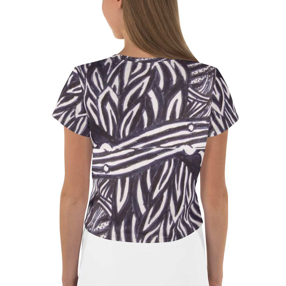 All-Over Print Crop Tee