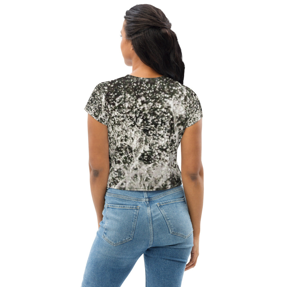 All-Over Print Crop Tee