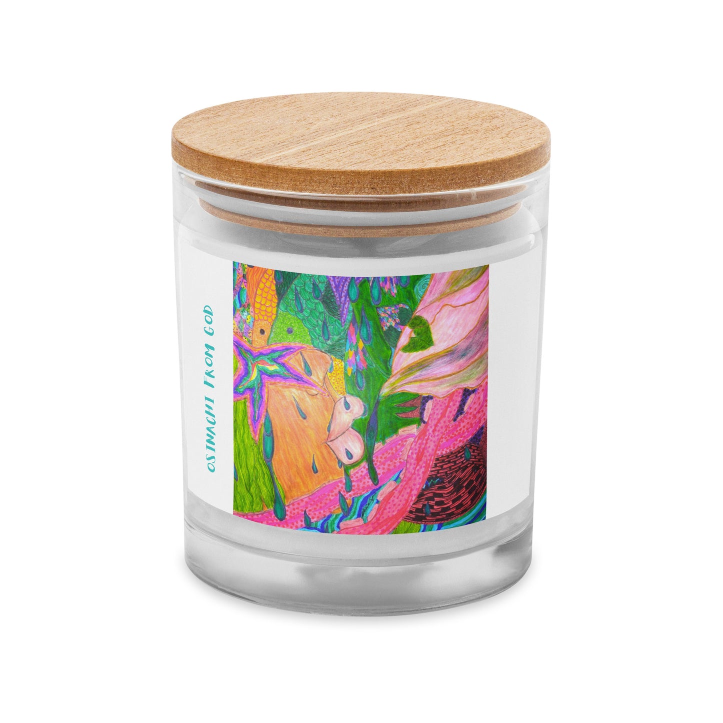 Glass jar candle