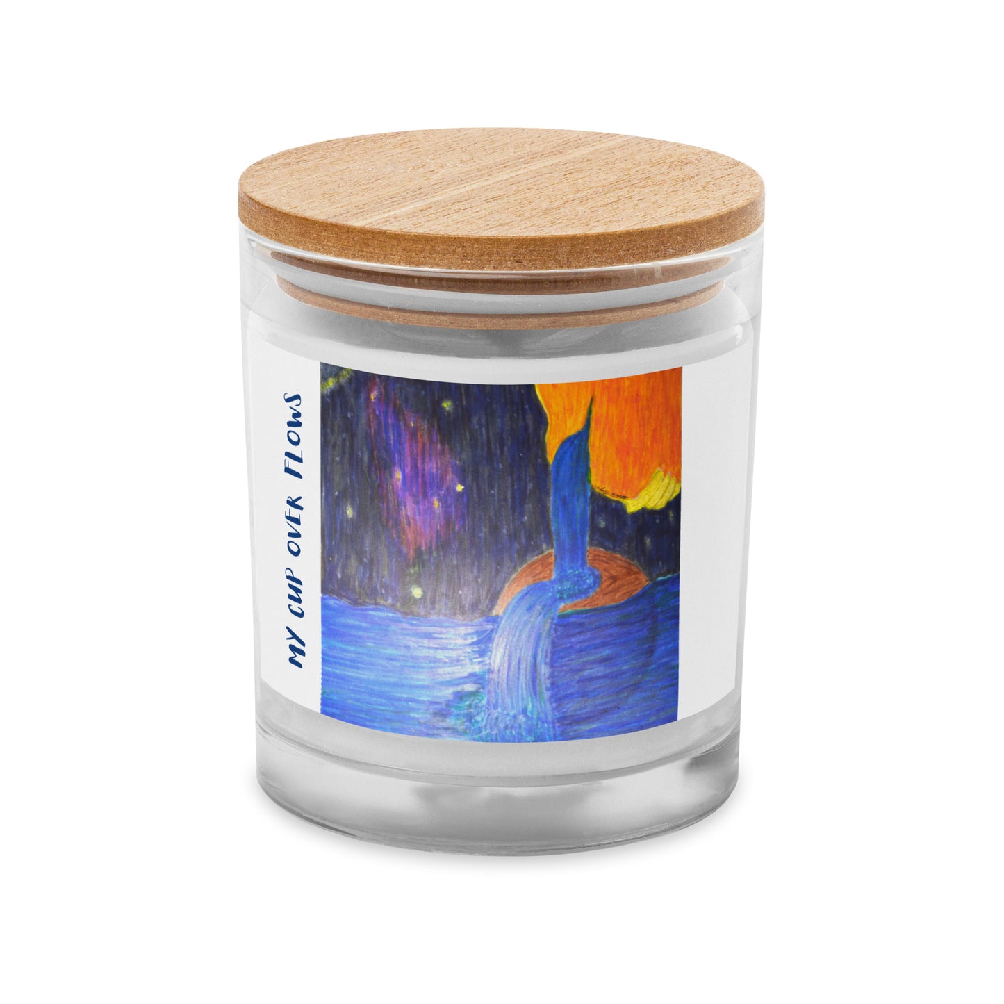 Glass jar candle