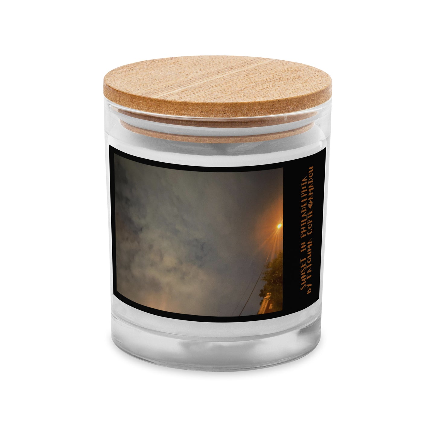Glass jar candle