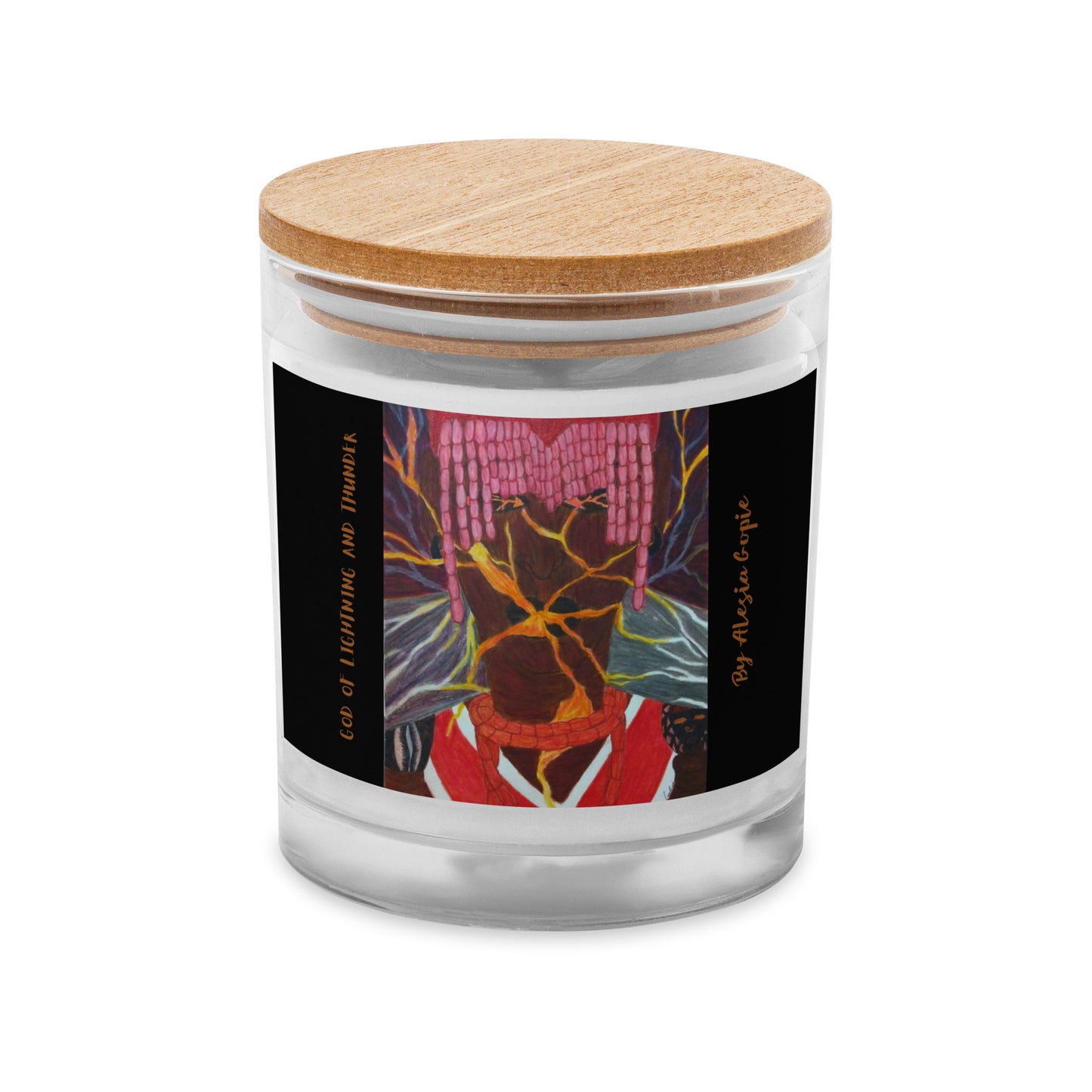 Glass jar candle