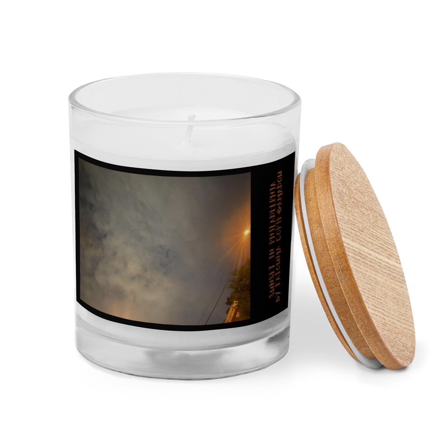 Glass jar candle