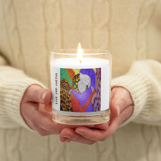 Glass jar candle