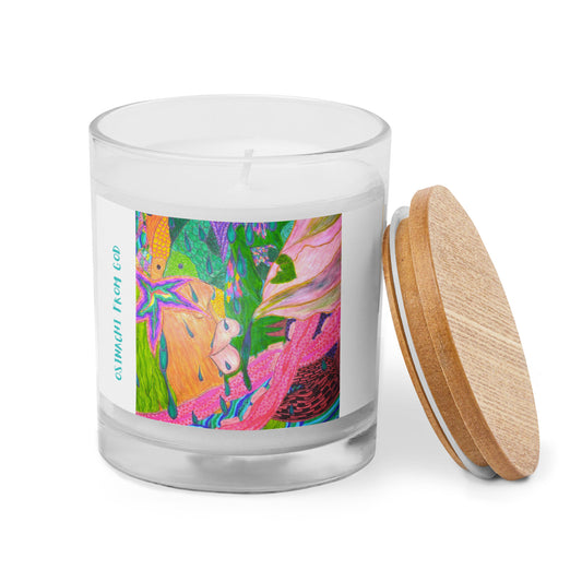 Glass jar candle