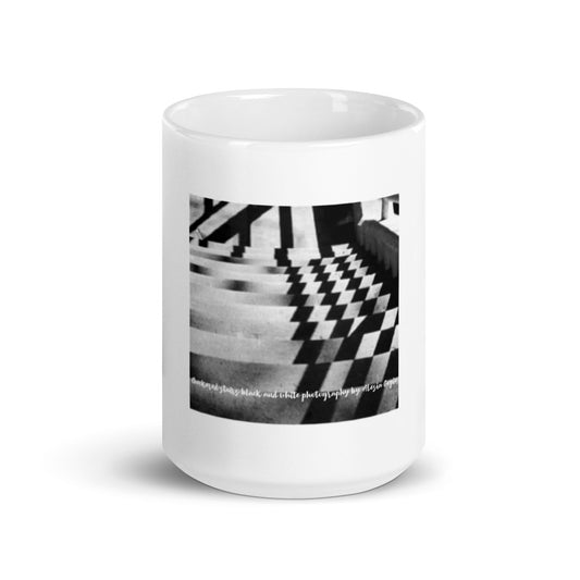 White glossy mug